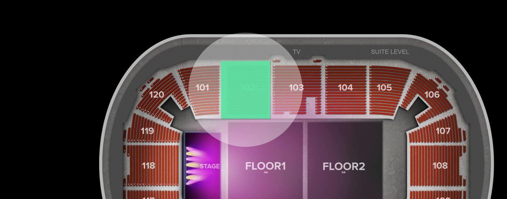 Seat view from Arena