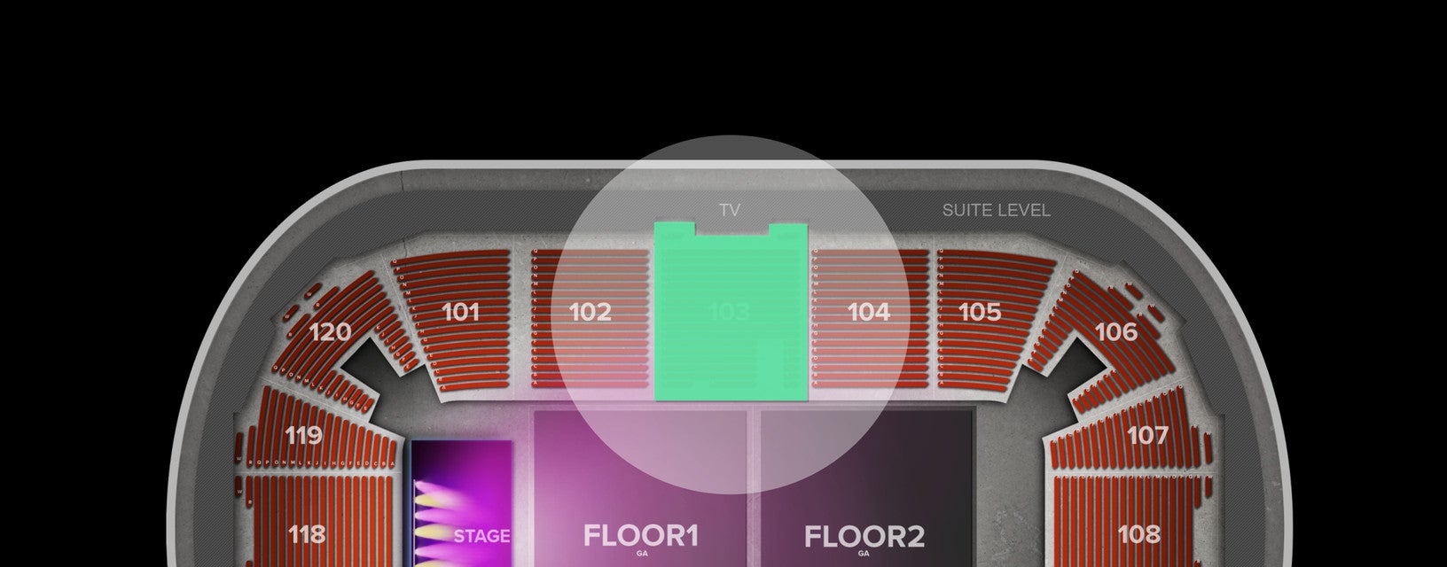 Seat view from Arena