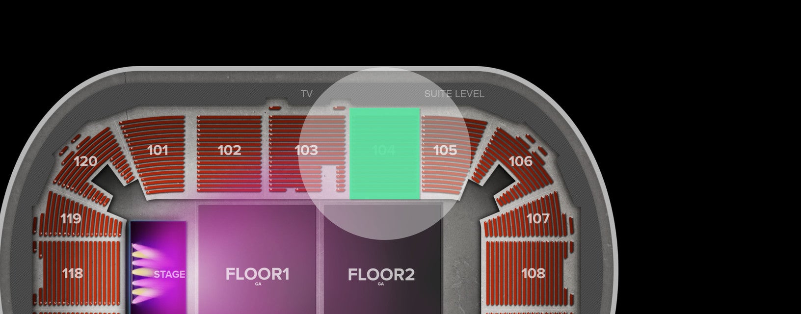 Seat view from Arena