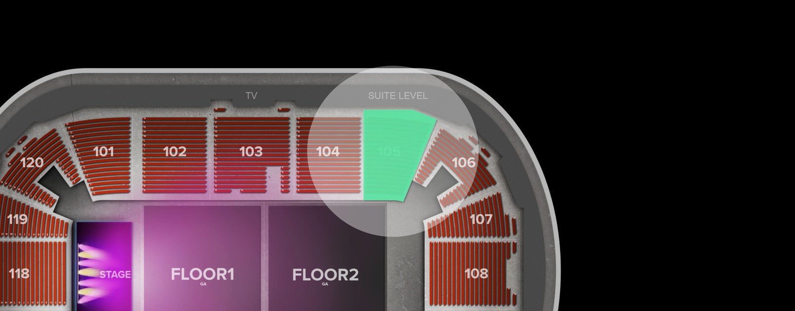 Seat view from Arena