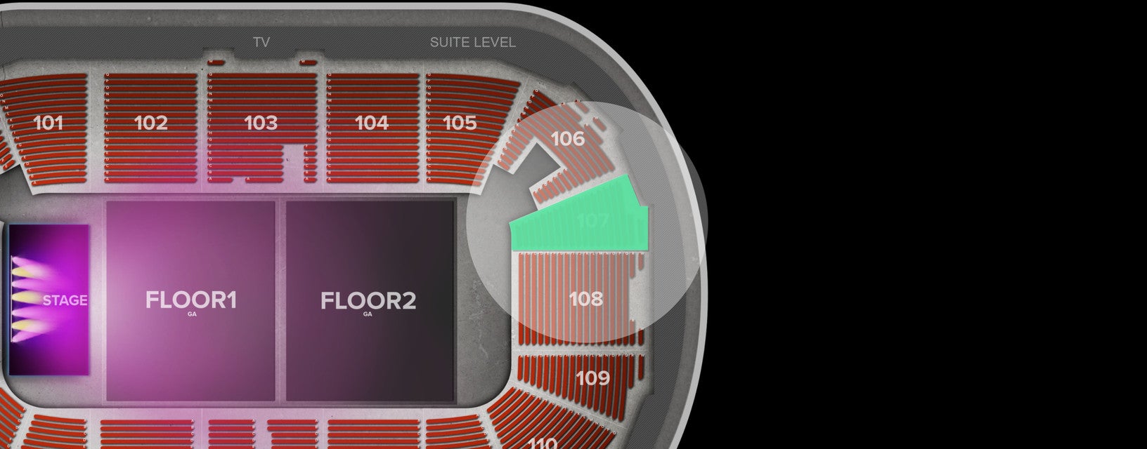 Seat view from Arena