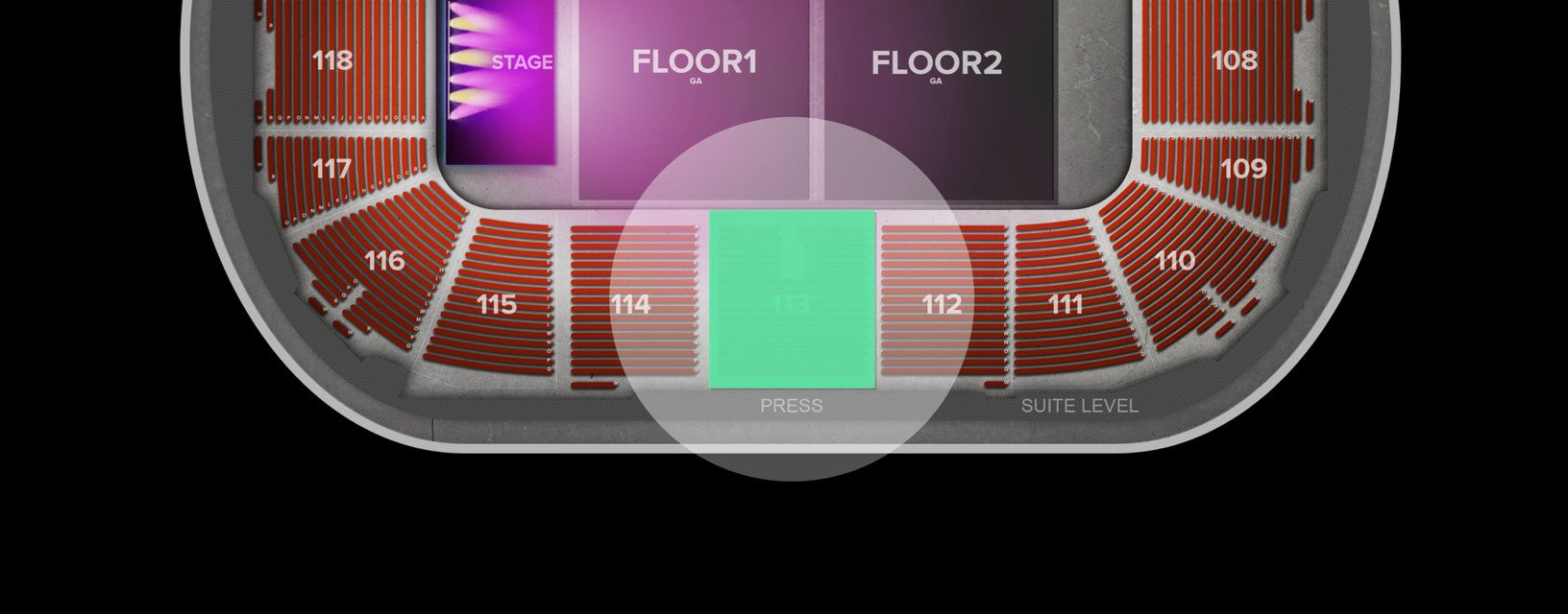 Seat view from Arena