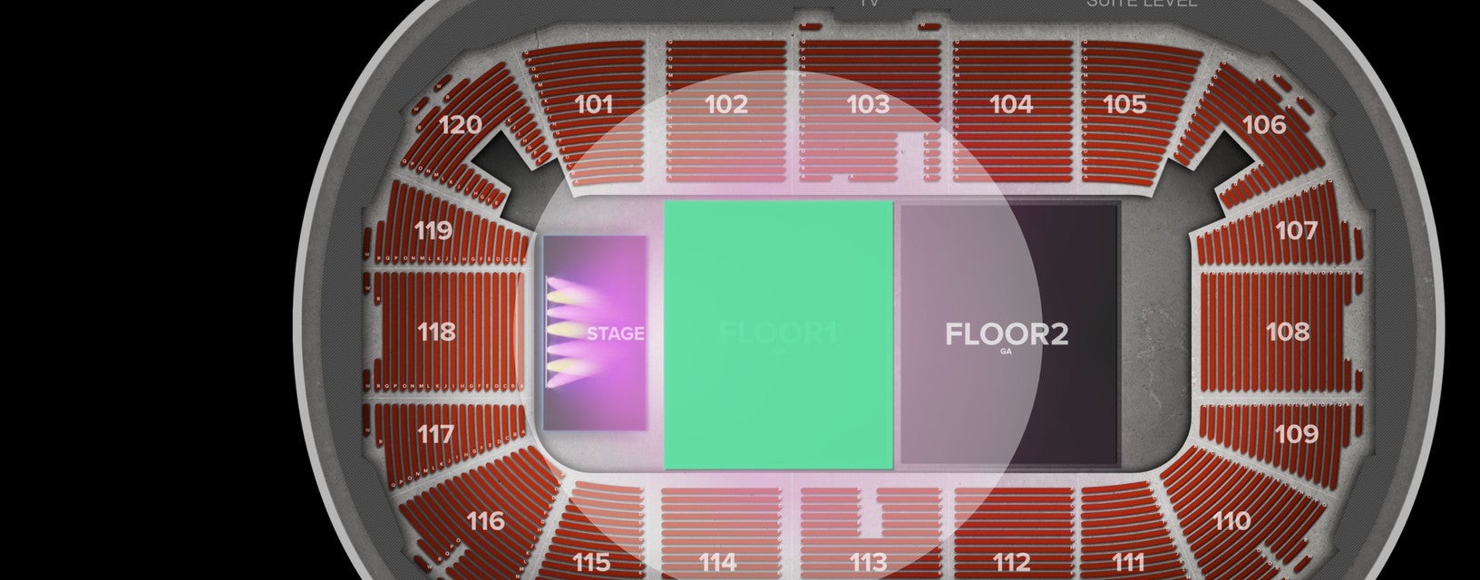 Seat view from Floor