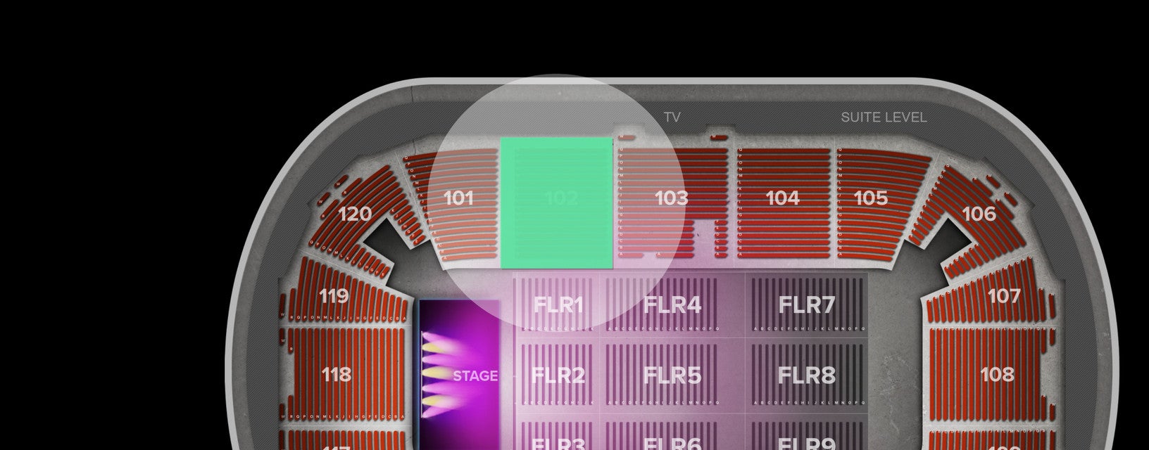 Seat view from Arena