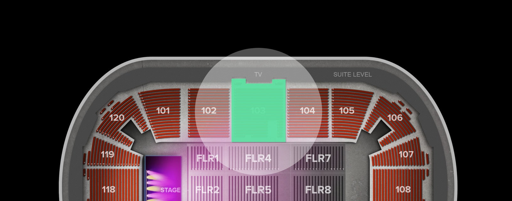 Seat view from Arena