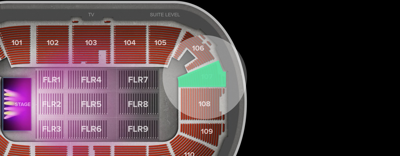 Seat view from Arena
