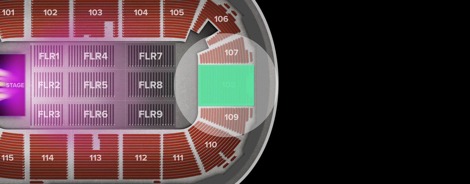 Seat view from Arena