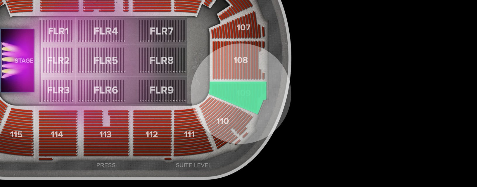 Seat view from Arena