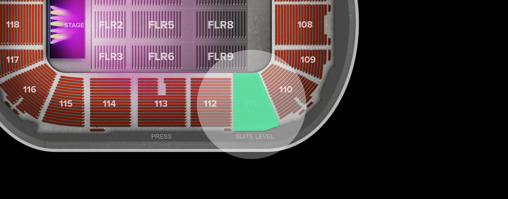 Seat view from Arena
