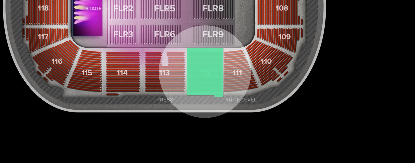 Seat view from Arena