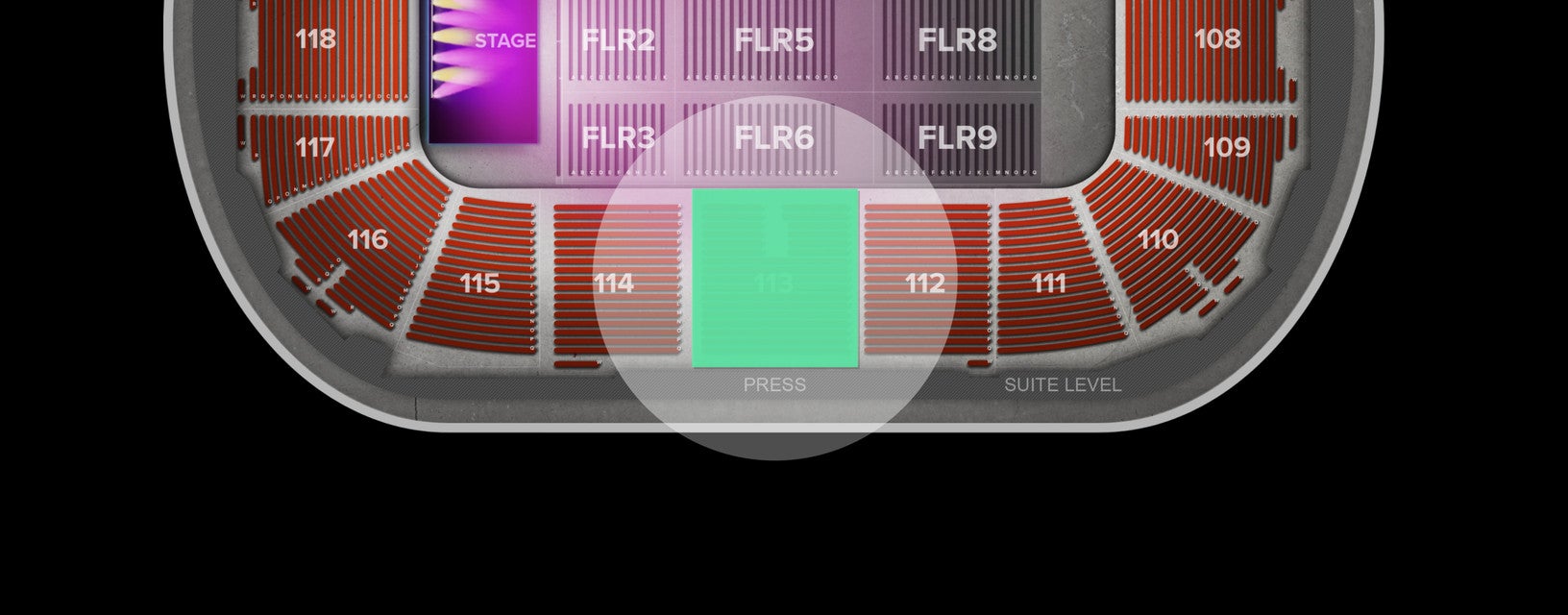 Seat view from Arena