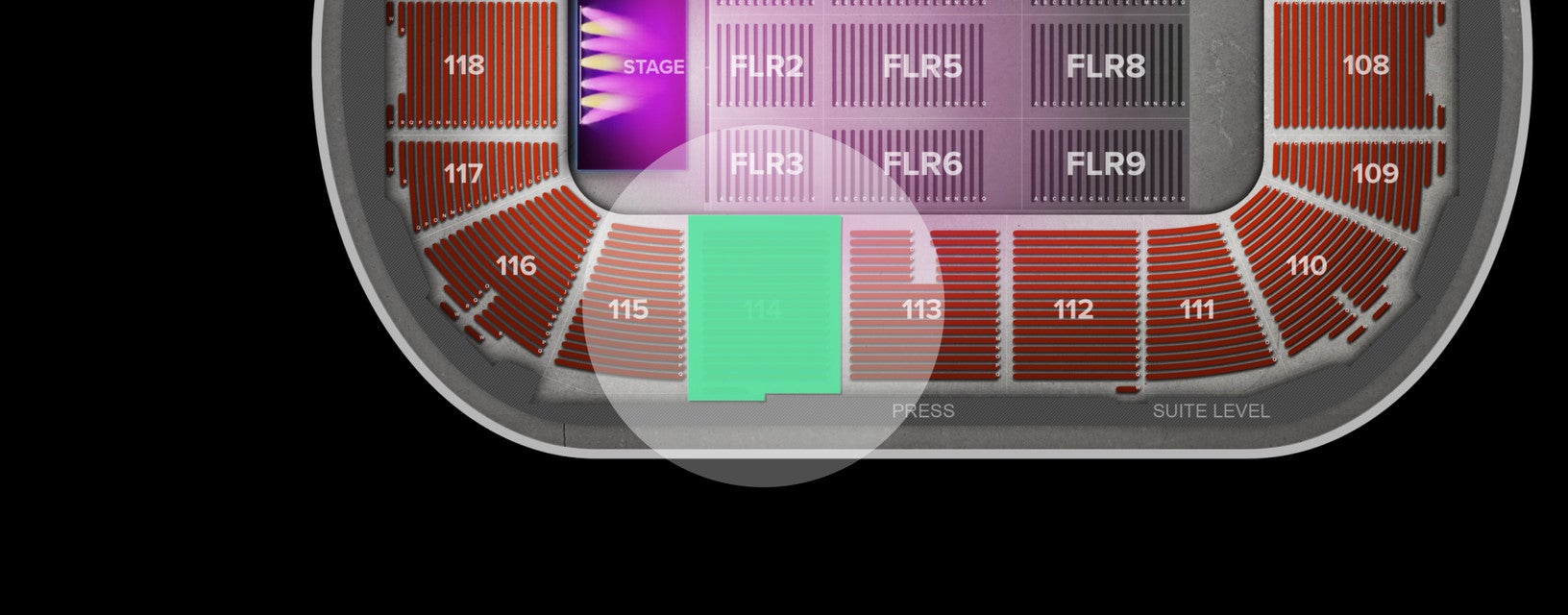Seat view from Arena
