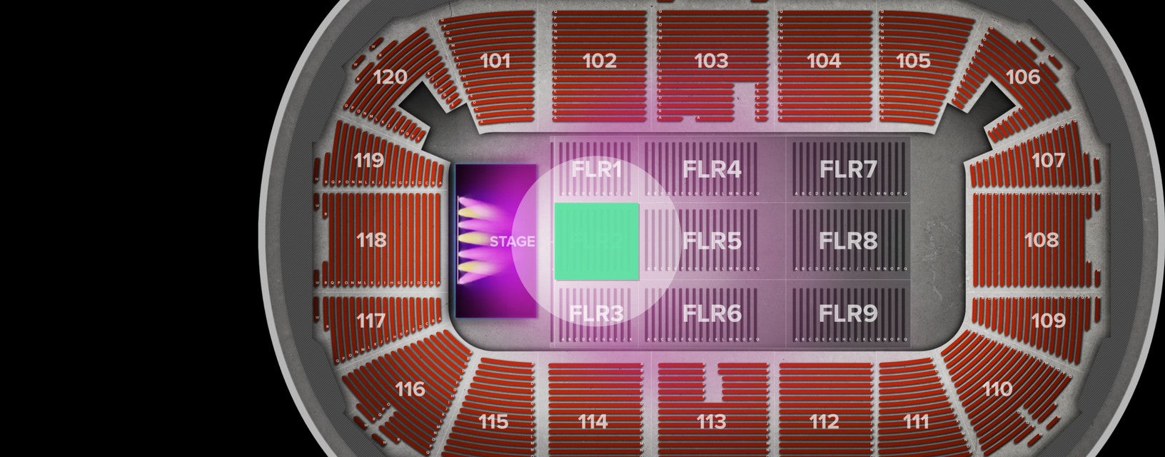 Seat view from Floor