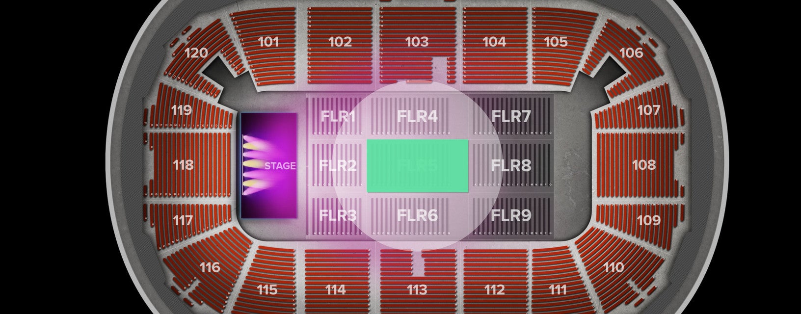 Seat view from Floor