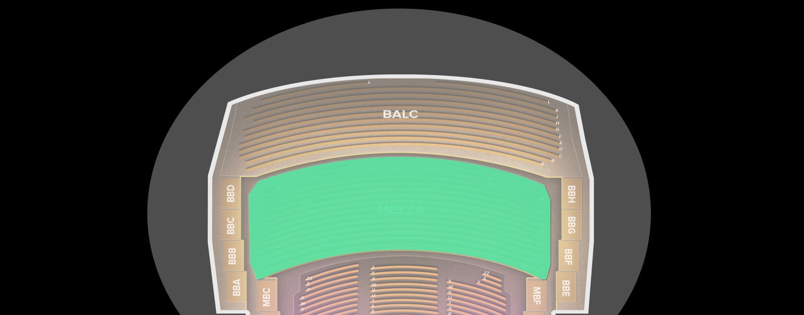 Seat view from MEZZA