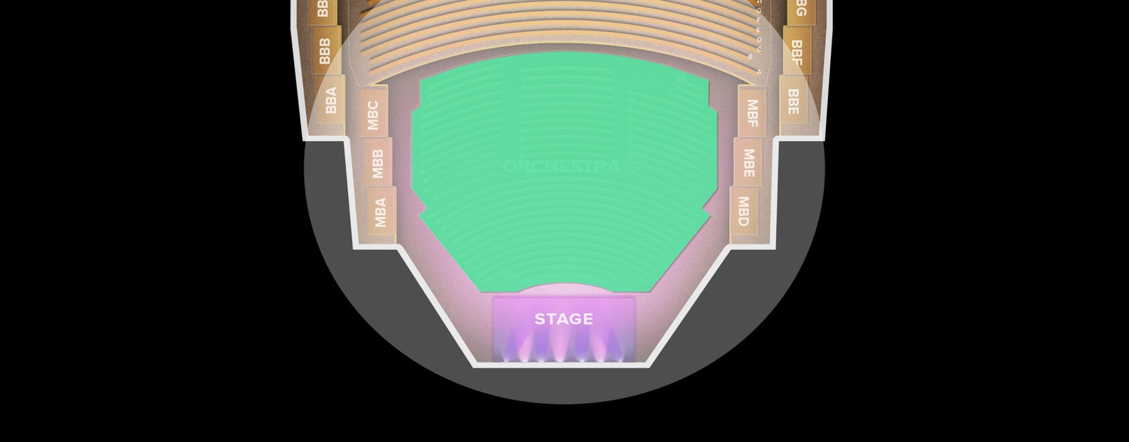 Seat view from ORCHESTRA