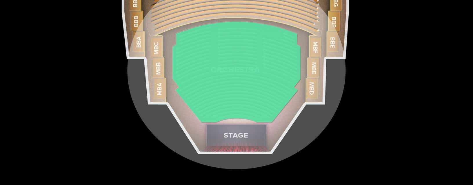 Seat view from ORCHESTRA