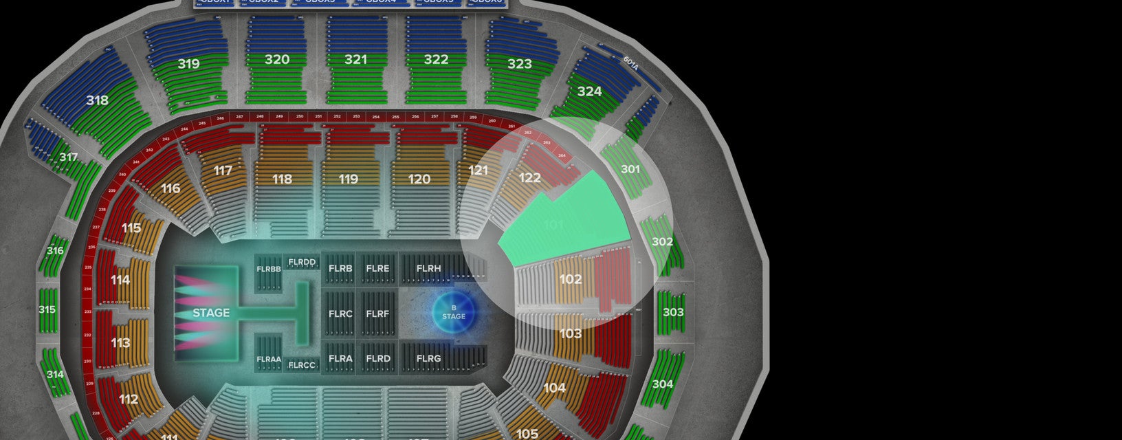 Seat view from Lower