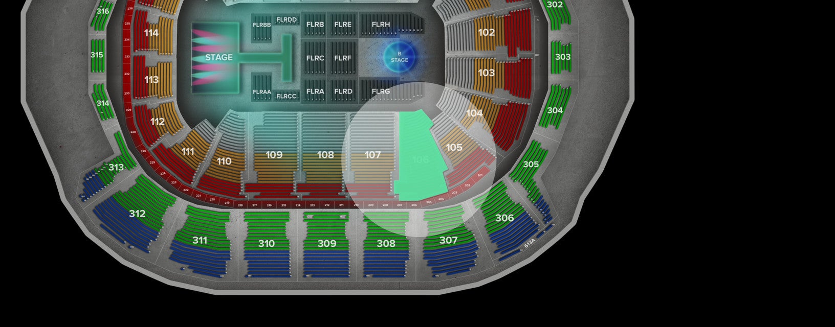 Seat view from Lower