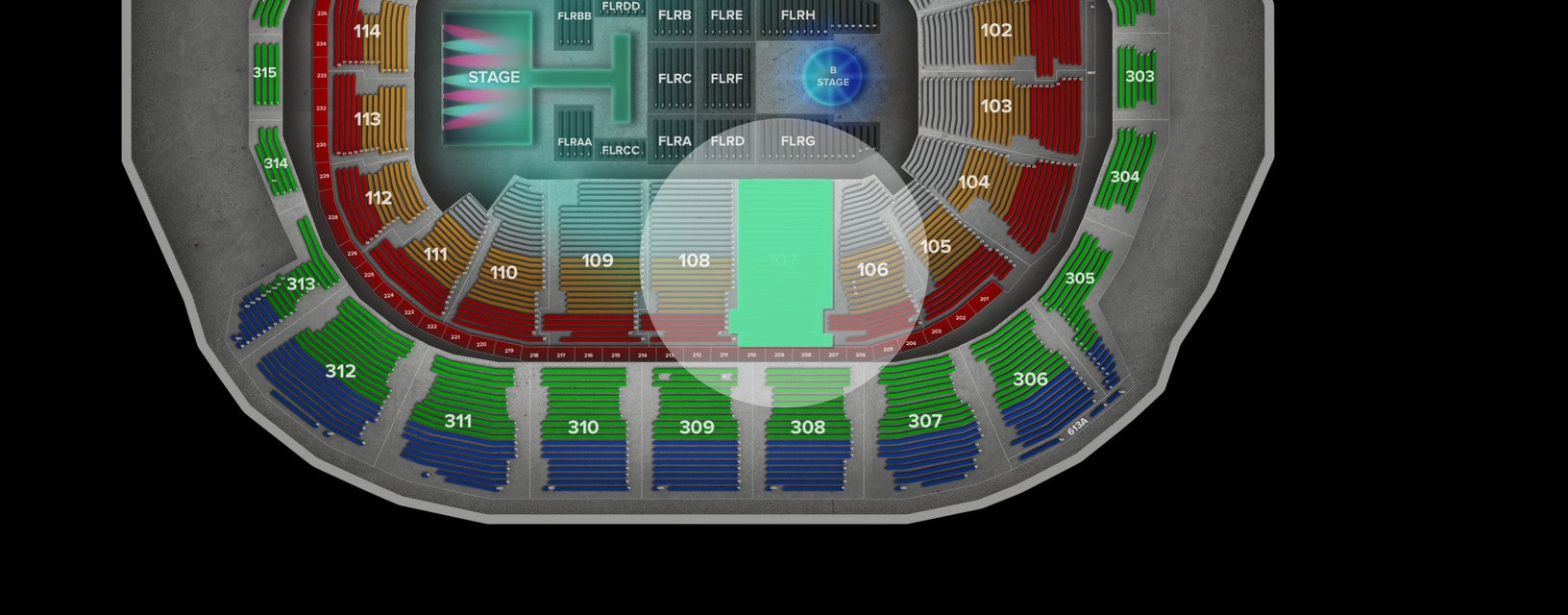 Seat view from Lower