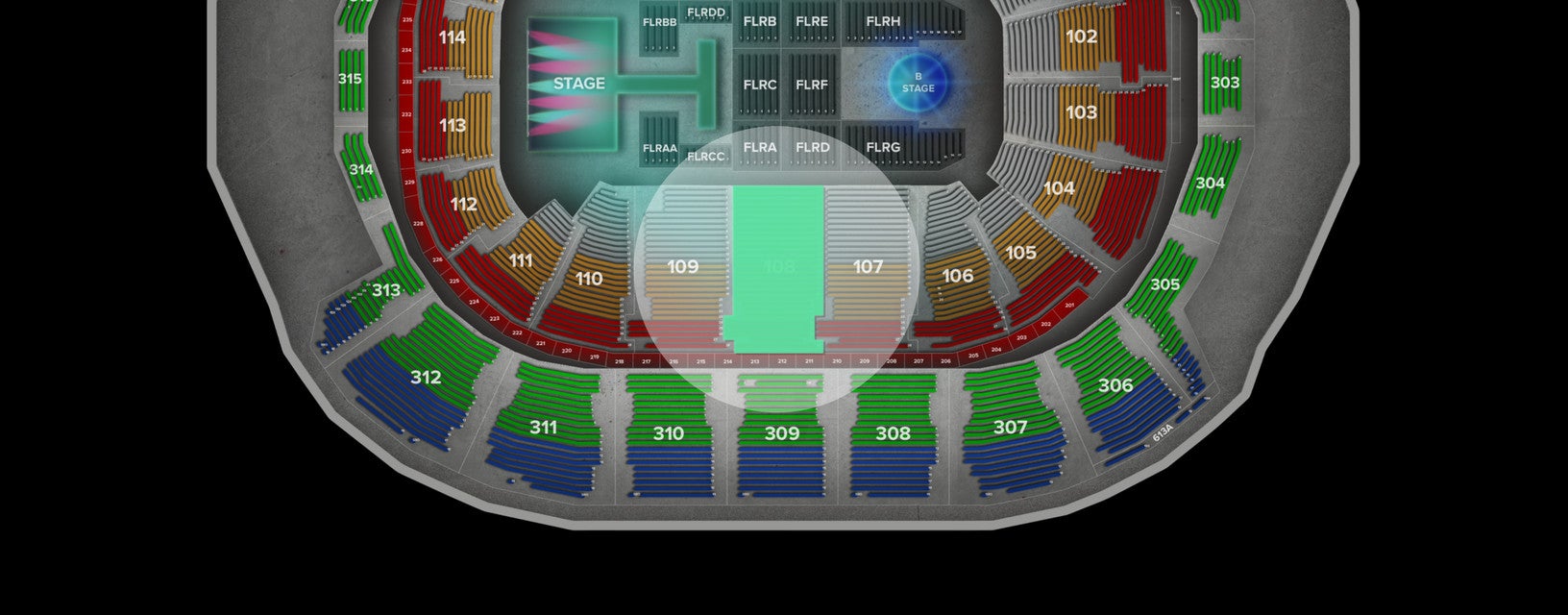 Seat view from Lower