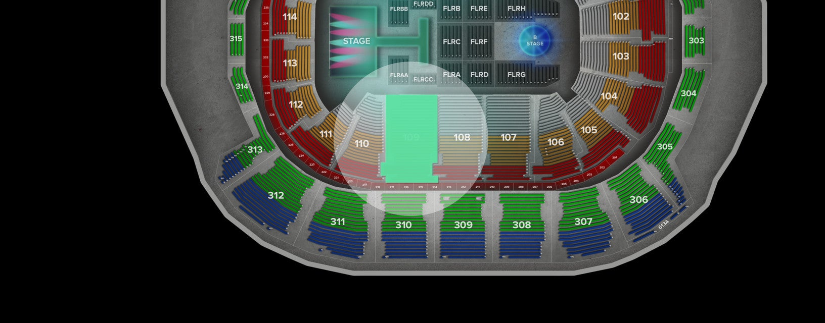 Seat view from Lower