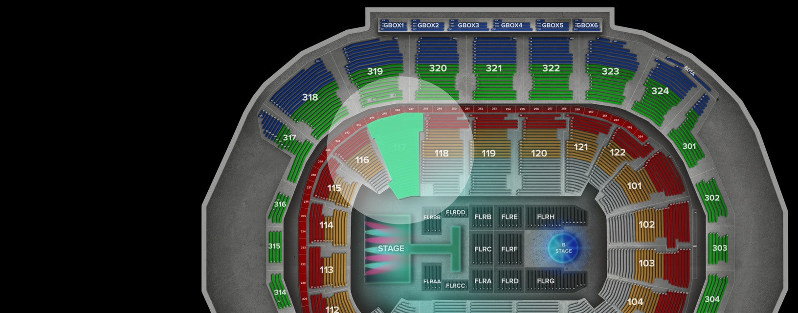 Seat view from Lower