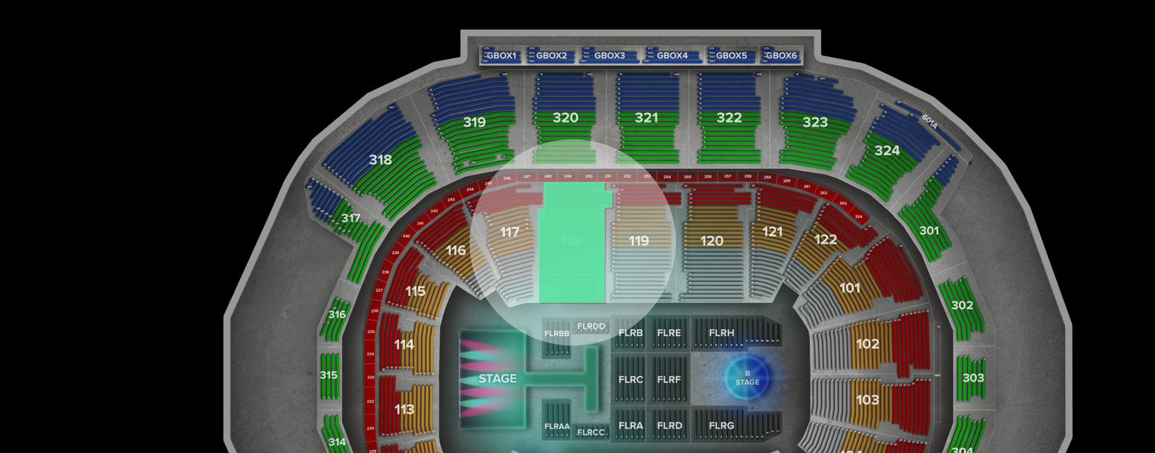 Seat view from Lower