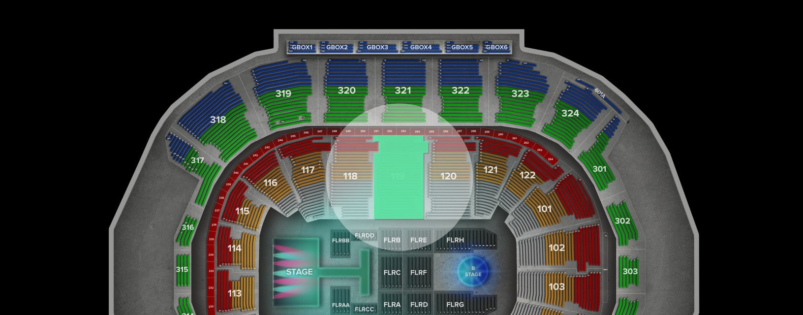 Seat view from Lower