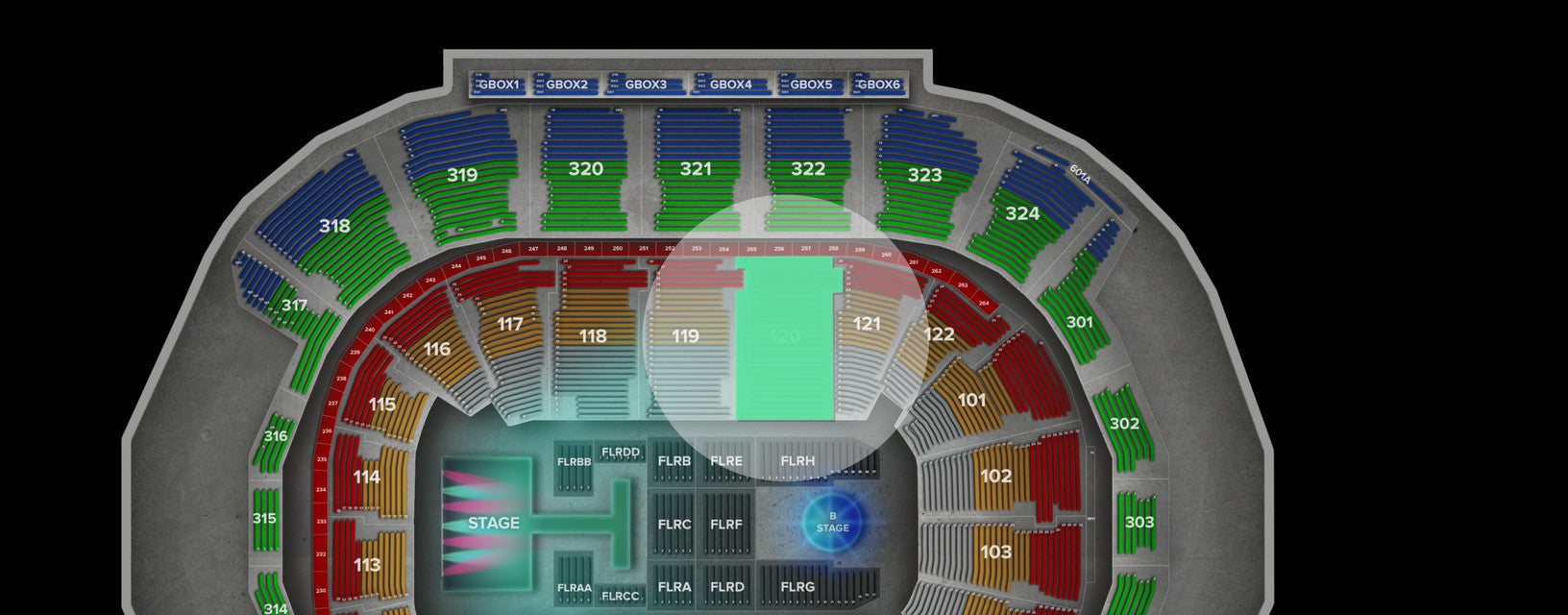 Seat view from Lower