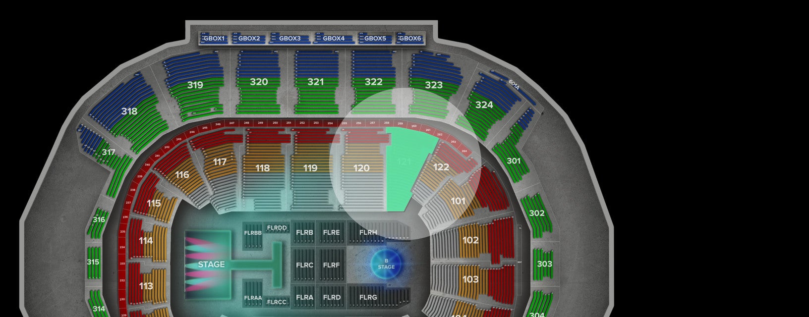 Seat view from Lower