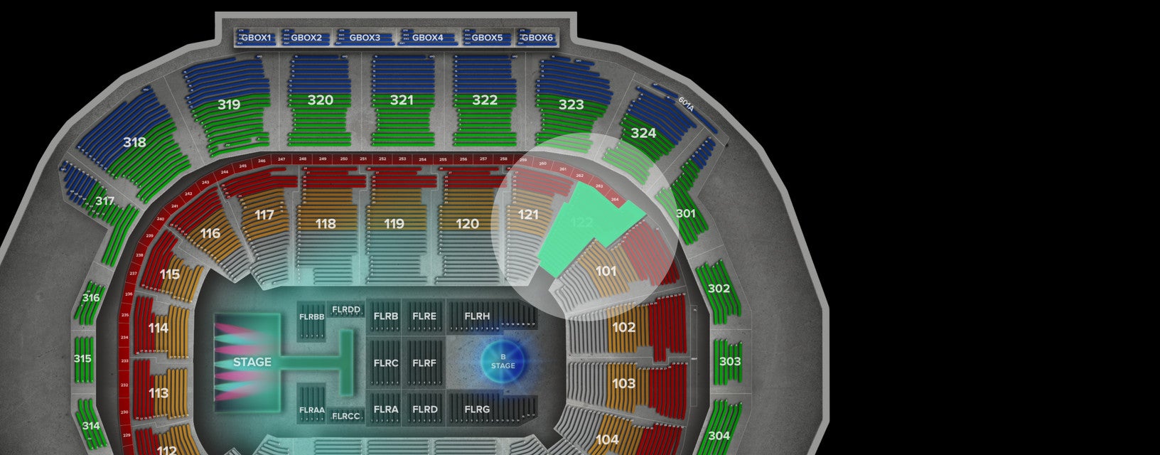 Seat view from Lower
