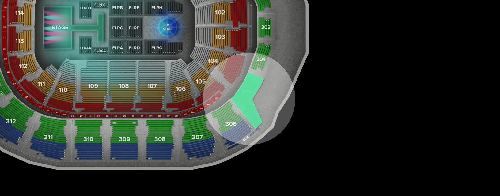 Seat view from Balcony
