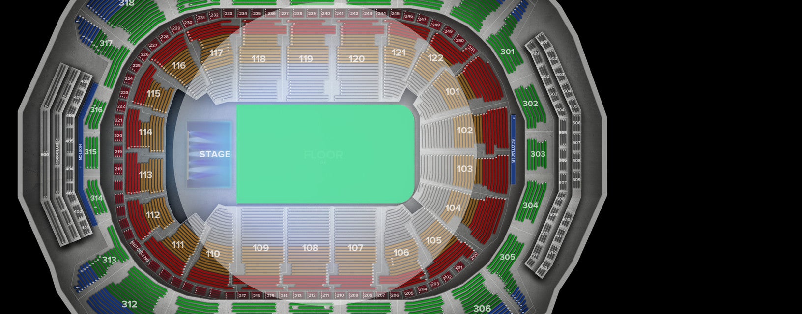 Seat view from Floor