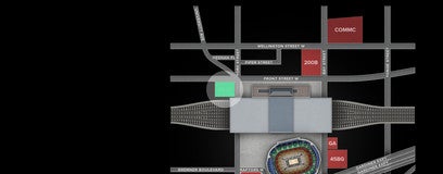 Seat view from 40 York St Garage