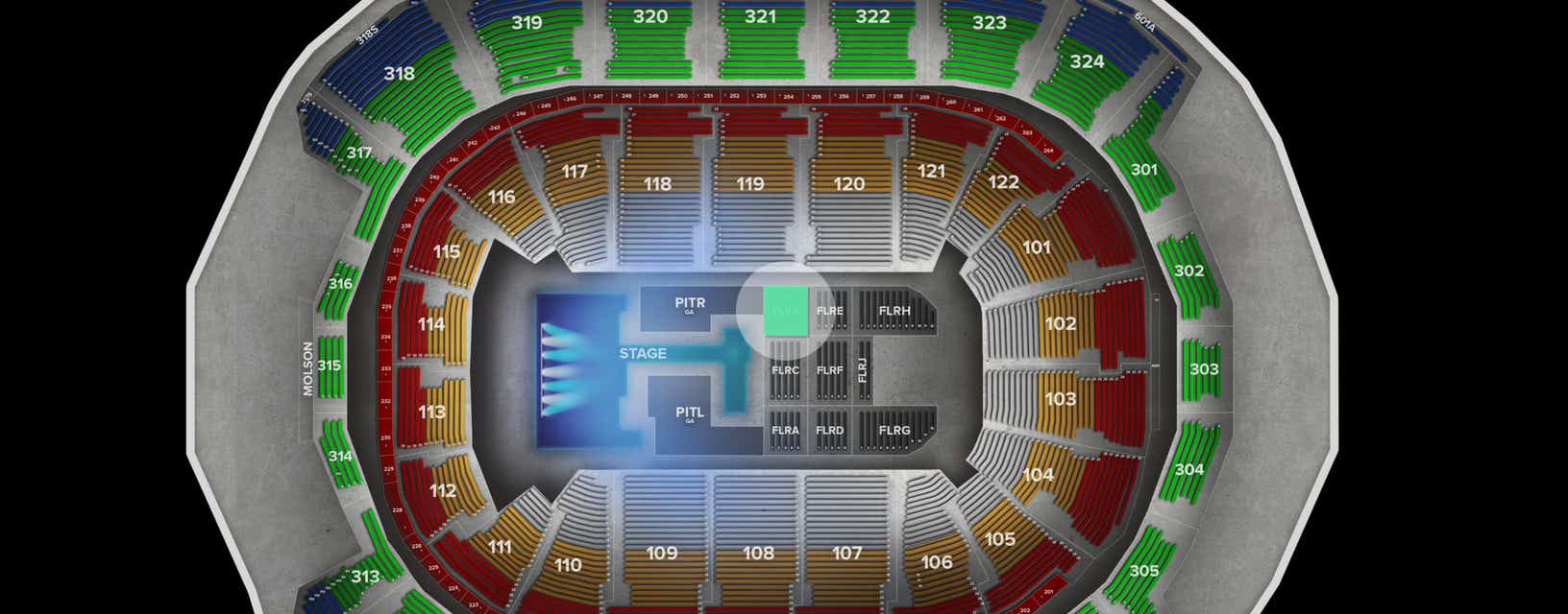 Seat view from Floor
