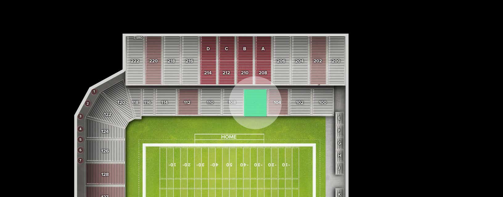 Seat view from Lower