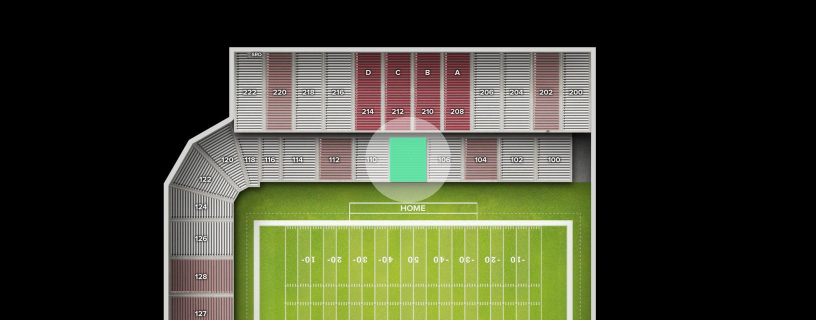 Seat view from Lower
