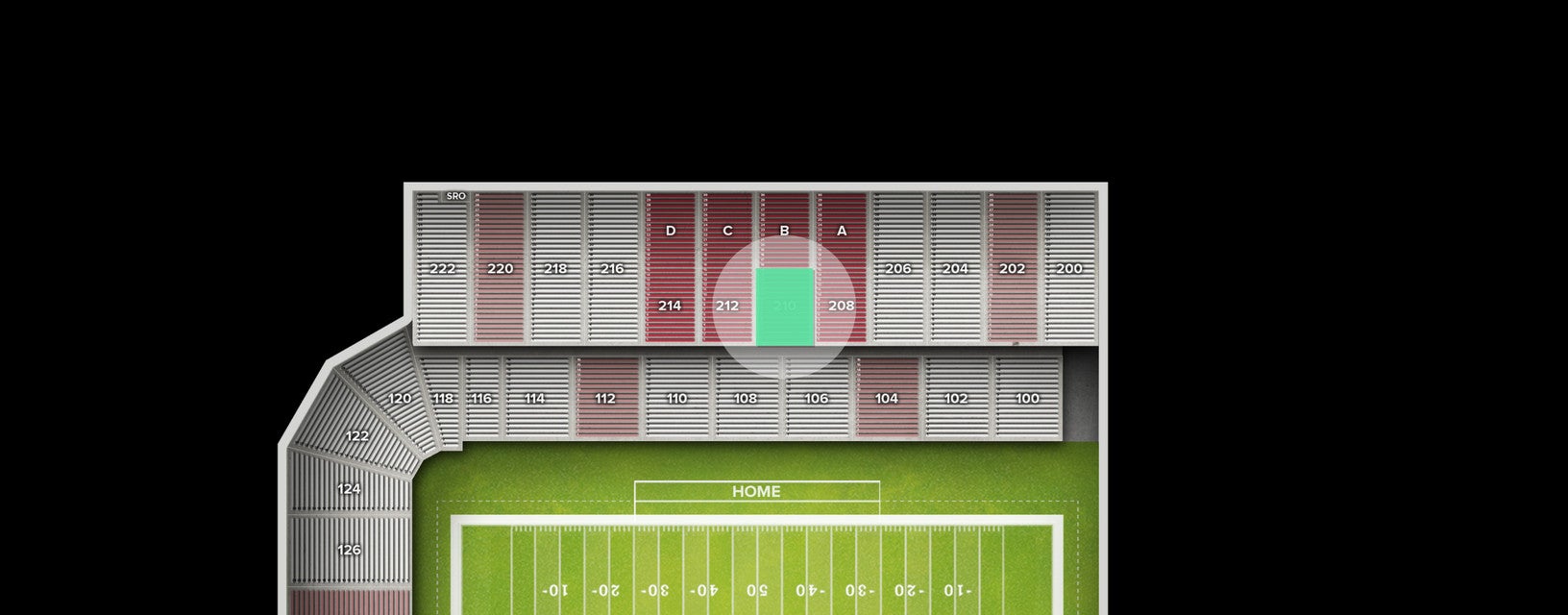 Seat view from Upper
