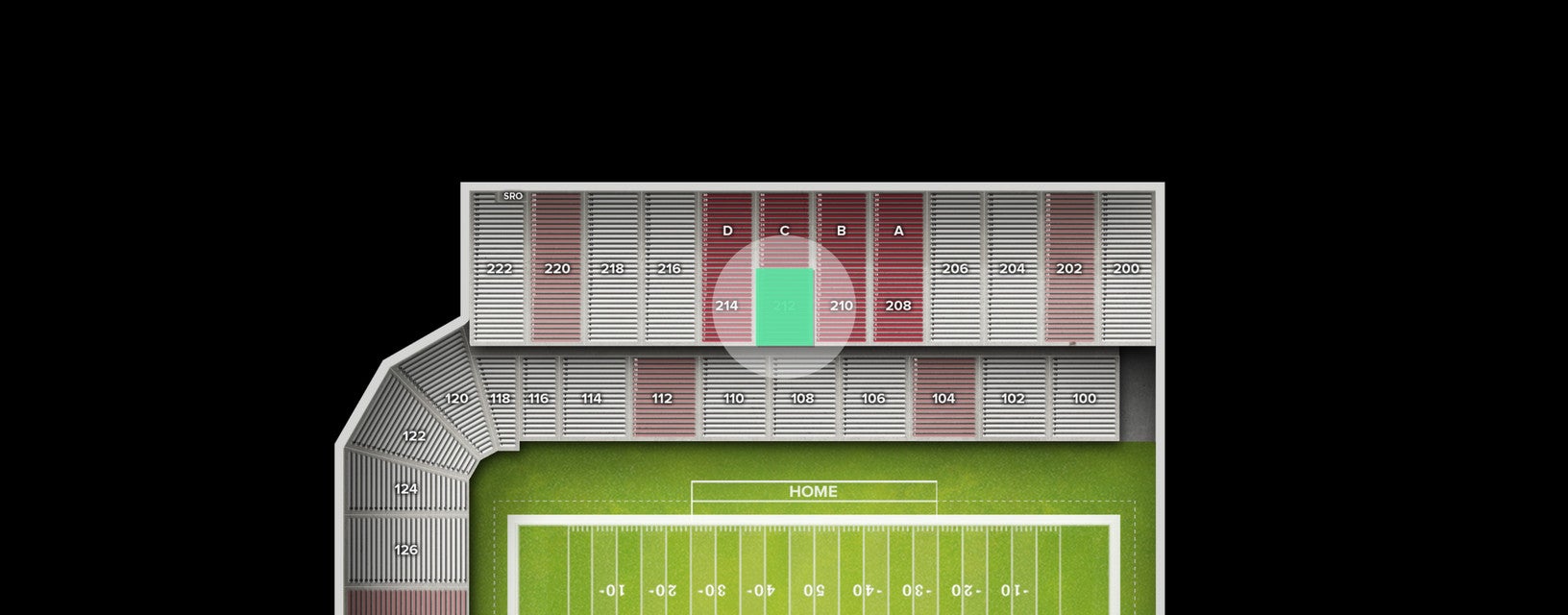 Seat view from Upper