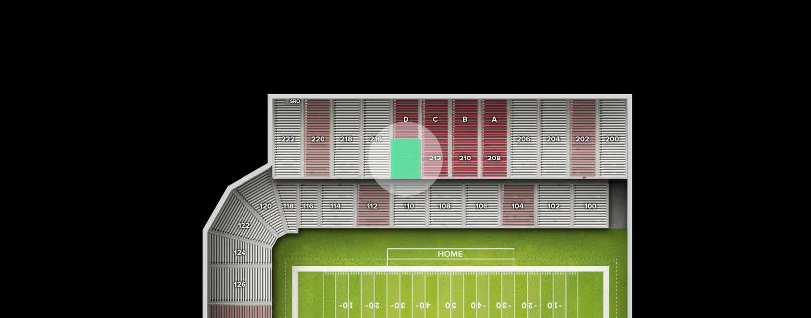 Seat view from Upper