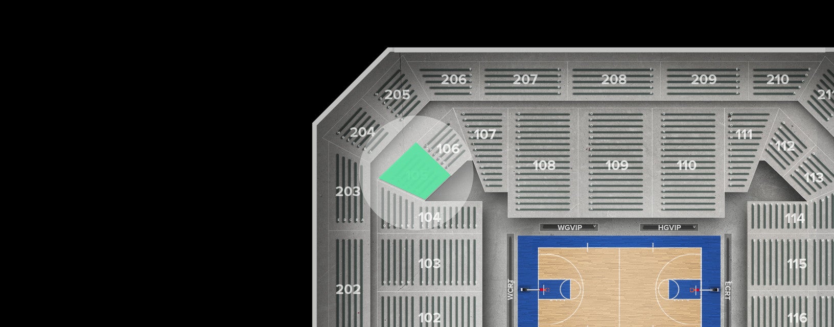 Seat view from Main
