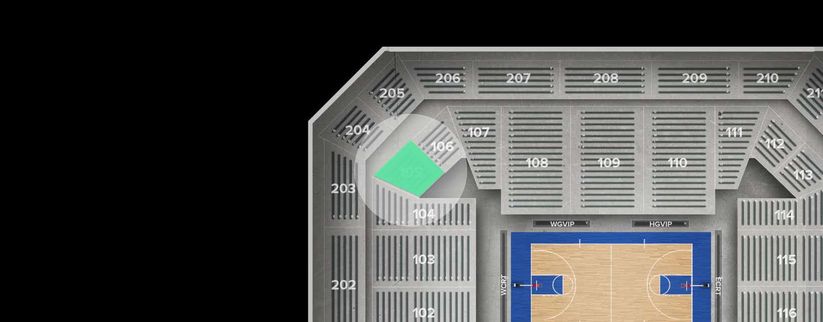 Seat view from Main