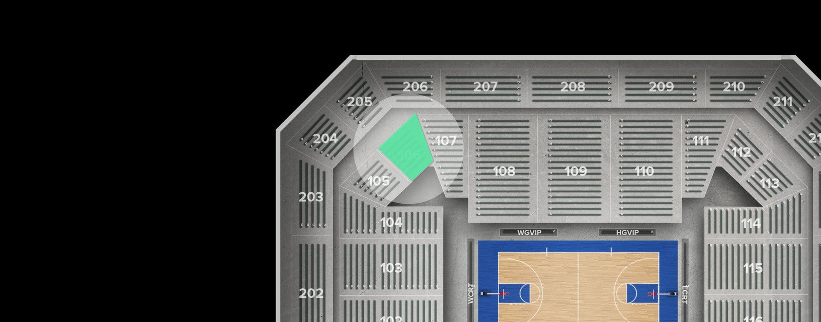 Seat view from Main