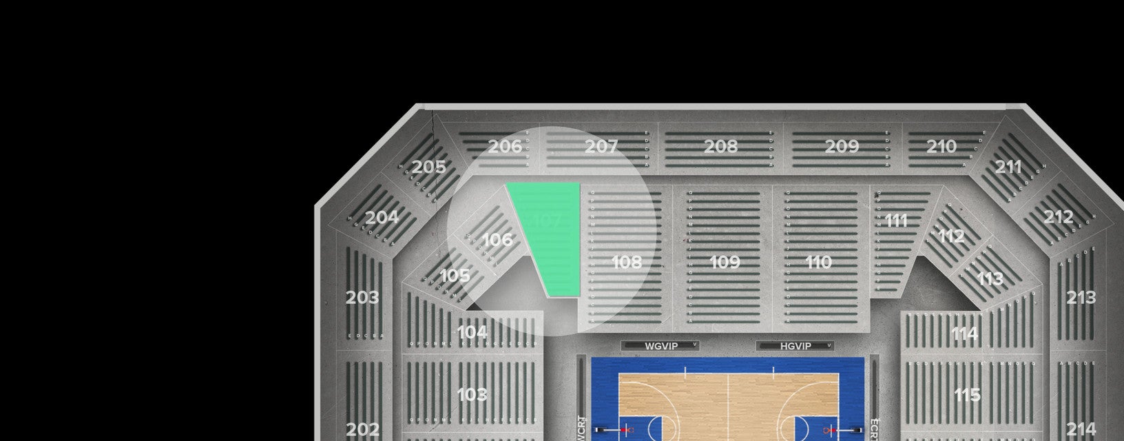 Seat view from Main