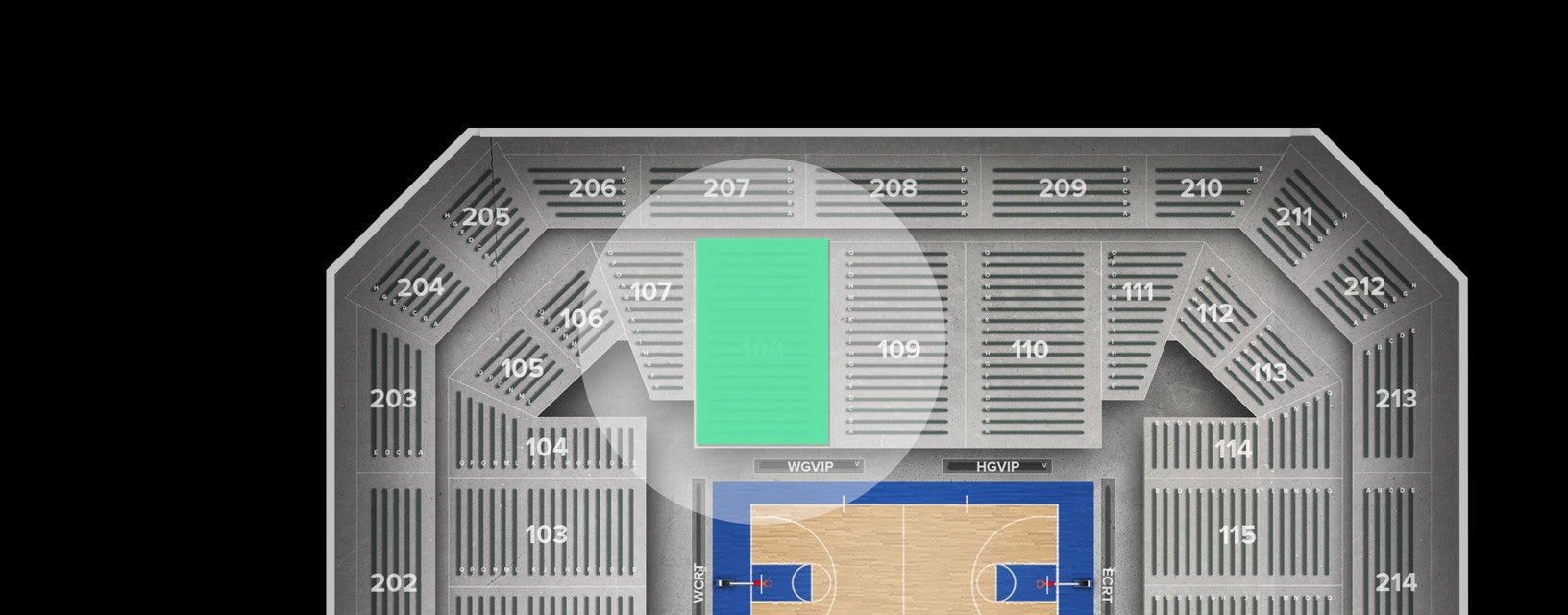 Seat view from Main