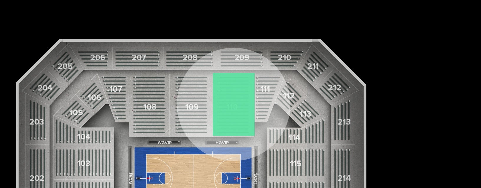 Seat view from Main