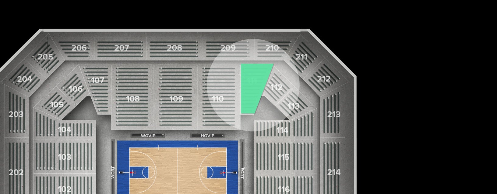 Seat view from Main