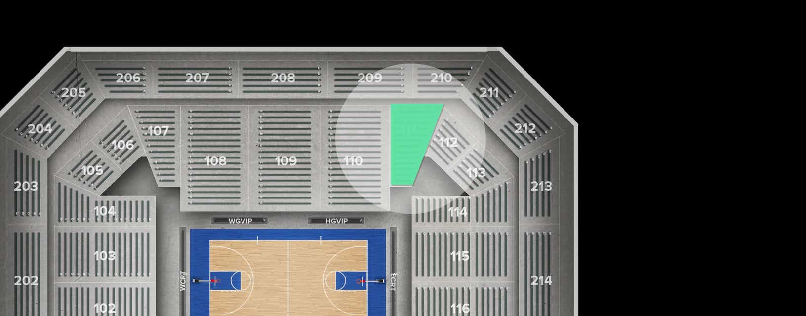 Seat view from Main