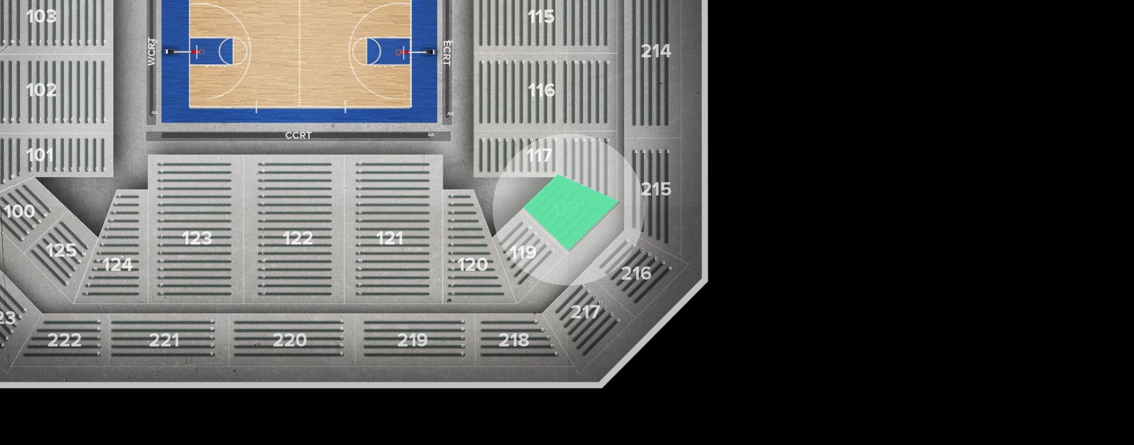 Seat view from Main